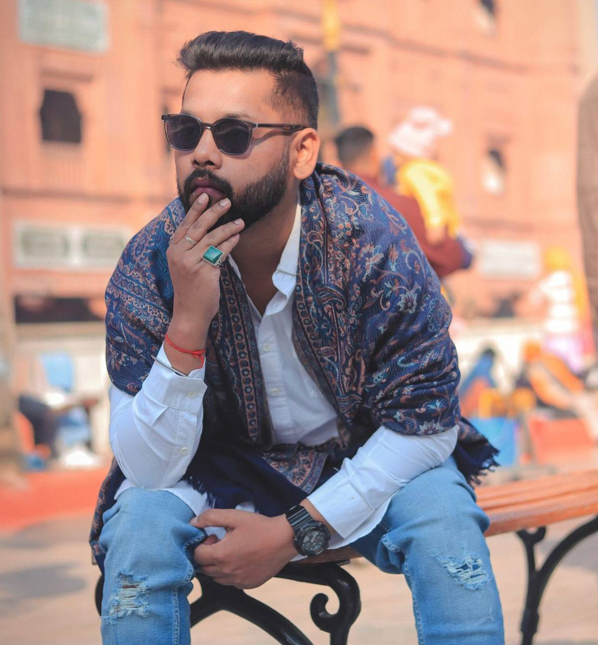 Portrait in sunglasses