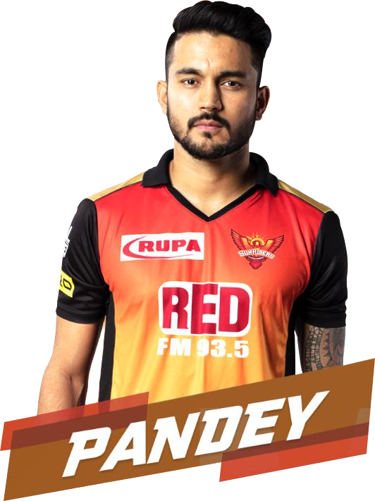 Manish Pandey player card from the matchday template set